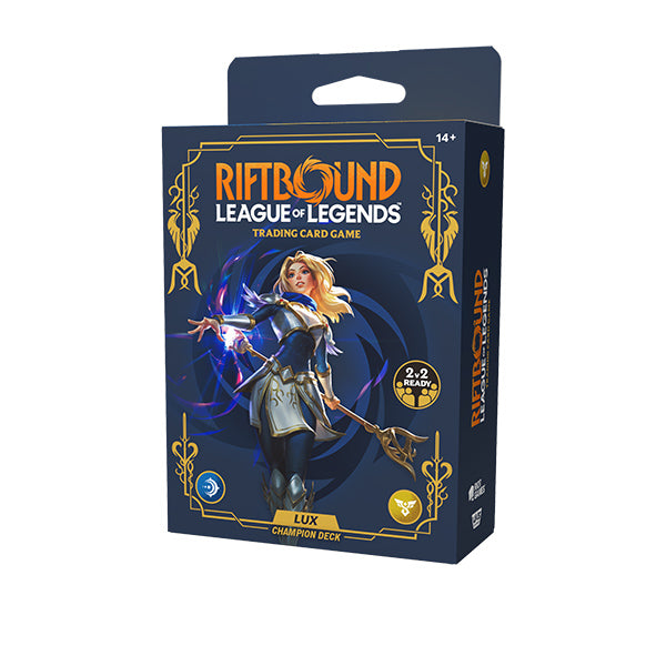 Riftbound TCG: Set 06- Legacy- Showdown Deck Display (4 Decks- Tryndamere, Ashe, Garen, & Lux)