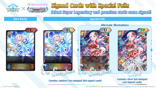 Shadowverse Evolve: The Idolmaster Cinderella Girls EX Crossover Set Booster Display