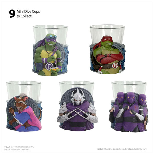 Dice Cups: MTG Teenage Mutant Ninja Turtles Mini Cups Blind Box Display (12 cups)