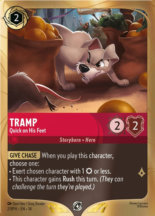 Tramp - Quick on His Feet - Disney Lorcana Promo Cards