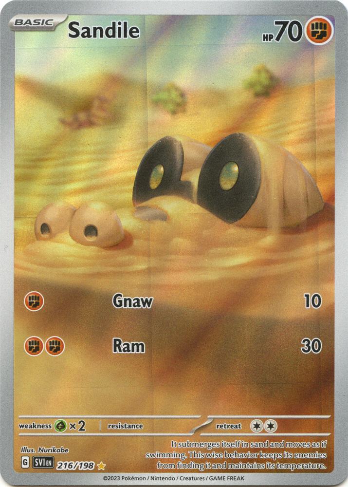 Sandile - 216/198 - SV01: Scarlet & Violet Base Set