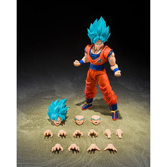 Dragon Ball Figure: Tamashii Nations S.H. Figuarts- Super Saiyan God Super Saiyan Son Goku (Blue Power Transcending Limits)