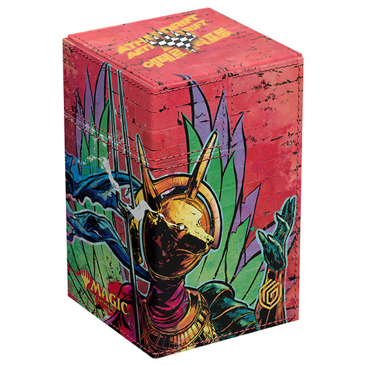 Deck Case: Flip´n´Tray 100+ Xenoskin MTG- “Aetherdrift”- Hazoret, Godseeker