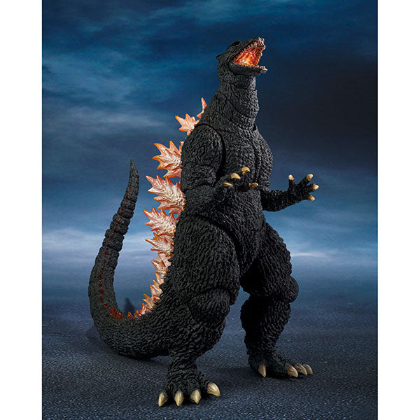 Godzilla Figure: Tamashii Nations S.H. MonsterArts- Godzilla [2004] Heat Ray Ver. VS New Gotengo