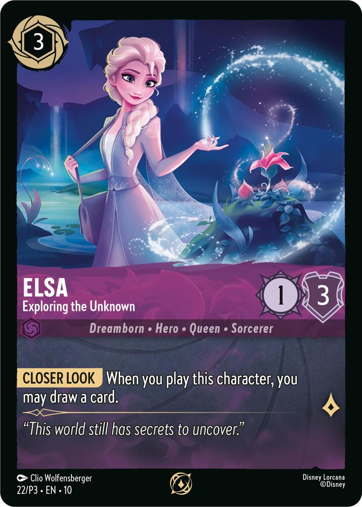 Elsa - Exploring the Unknown - Disney Lorcana Promo Cards