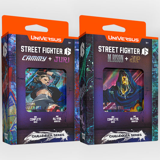UniVersus CCG: Street Fighter 6 Challenger Series #2- Deck Display (4 Decks)