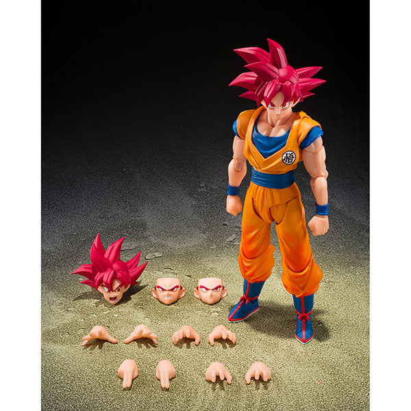 Dragon Ball Figure: Tamashii Nations S.H. Figuarts- Super Saiyan God Son Goku (God Aura)