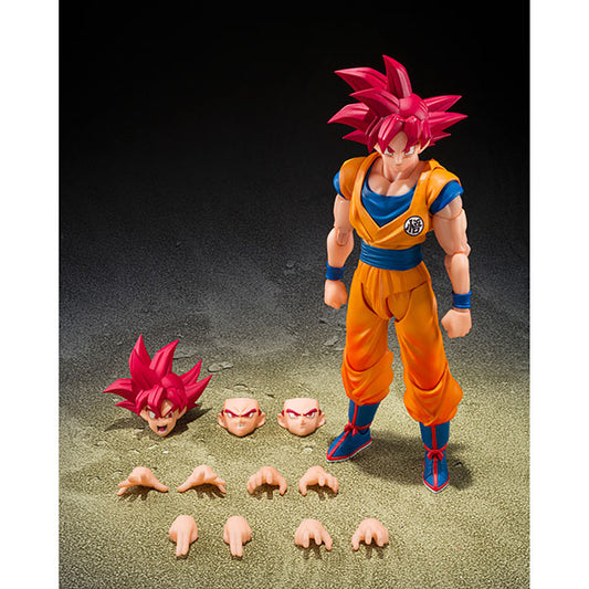 Dragon Ball Figure: Tamashii Nations S.H. Figuarts- Super Saiyan God Son Goku (God Aura)