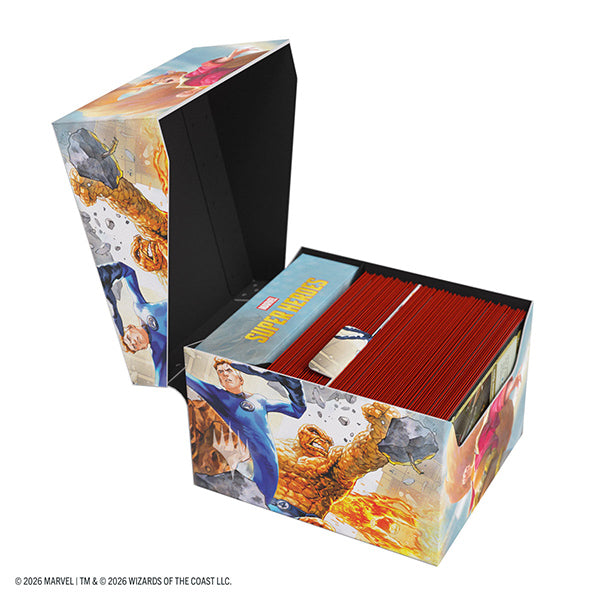 Deckbox: MTG Soft Crate 100+ XL Sideloading- Marvel Super Heroes- The Fantastic Four/Go Nuts!