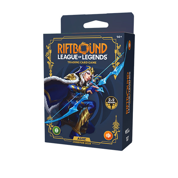 Riftbound TCG: Set 06- Legacy- Showdown Deck Display (4 Decks- Tryndamere, Ashe, Garen, & Lux)