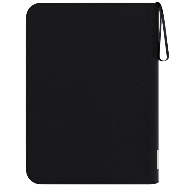 Arcane Fortress - Binder: 9-Pocket Zippered Toploader- Solid Color- Black