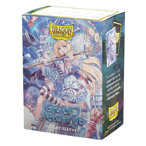 Dragon Shield Sleeves: Standard DUAL- Matte 'Grand Archive Alice, Golden Queen' Art, Limited Edition (100 ct.)