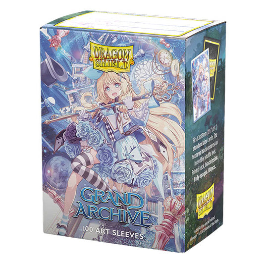Dragon Shield Sleeves: Standard DUAL- Matte 'Grand Archive Alice, Golden Queen' Art, Limited Edition (100 ct.)