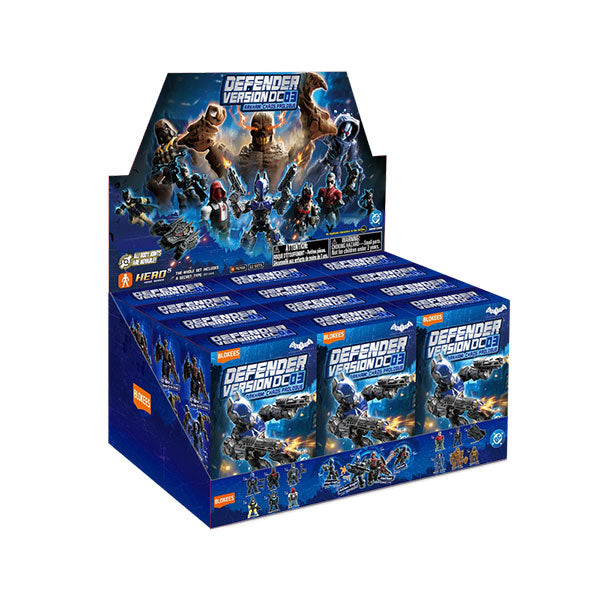 DC Blokees: 2-inch Defender Model Kit- Arkham- Chaos Prologue Display (12 Blind Boxes)