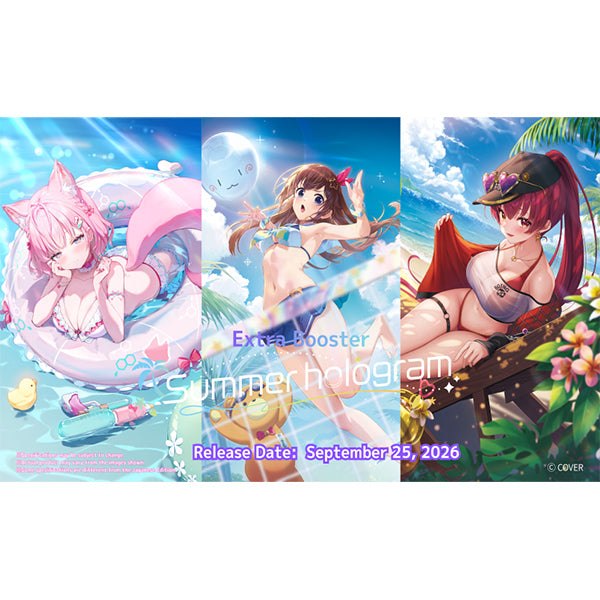 Hololive OCG: Summer hologram Extra Booster Display (8 Packs)