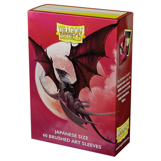 ragon Shield – Limited Edition Brushed Art Japanese: Valentine Dragon 2024 60 CT Japanese Size Card Sleeves