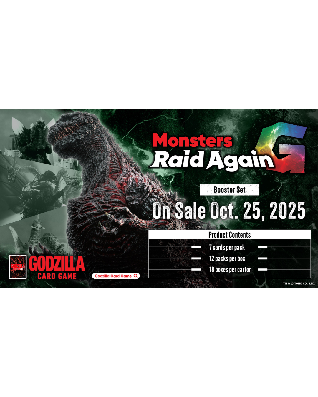 Godzilla Card Game: Monsters Raid Again Booster Pack Godzilla Card Game: Monsters Raid Again Booster Pack