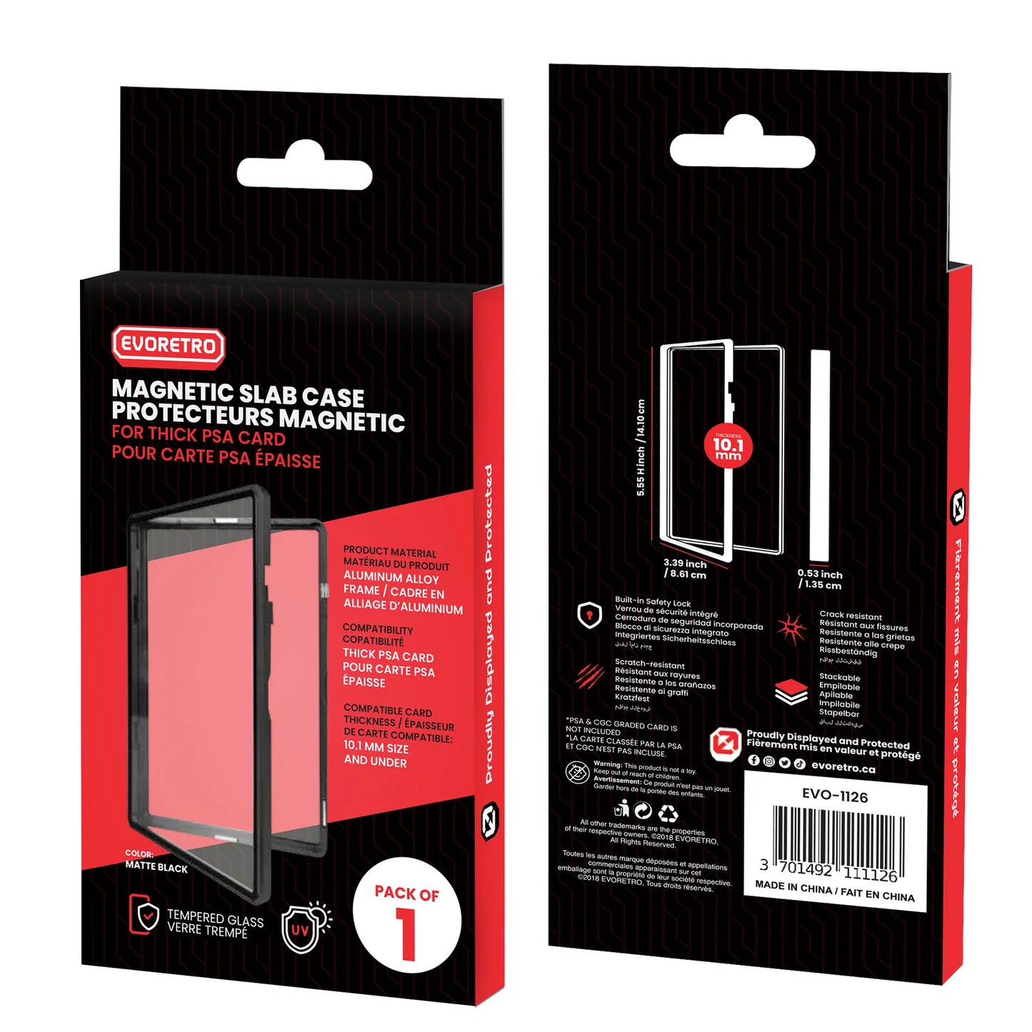 EVORETRO Magnetic Case bumper for PSA slab Graded Card | Pack of 1