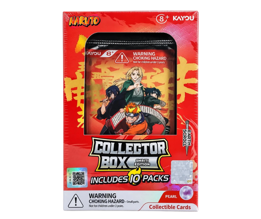 Naruto Collectible Cards: Smriti- Earth Scroll- Collector Box, Portrait Packaging- 002 (10 packs)