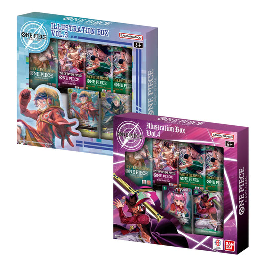 One Piece Card Game - Illustration Box Vol. 3 & Vol.4