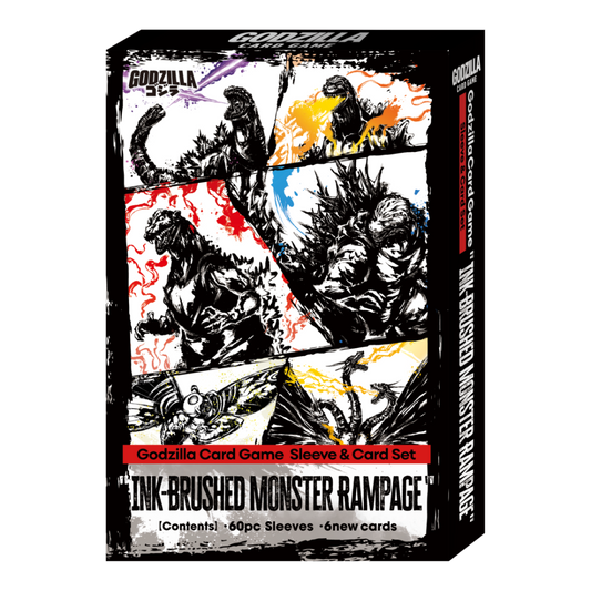 Godzilla Card Game: Ink-Brushed Monster Rampage Sleeve & Card Set