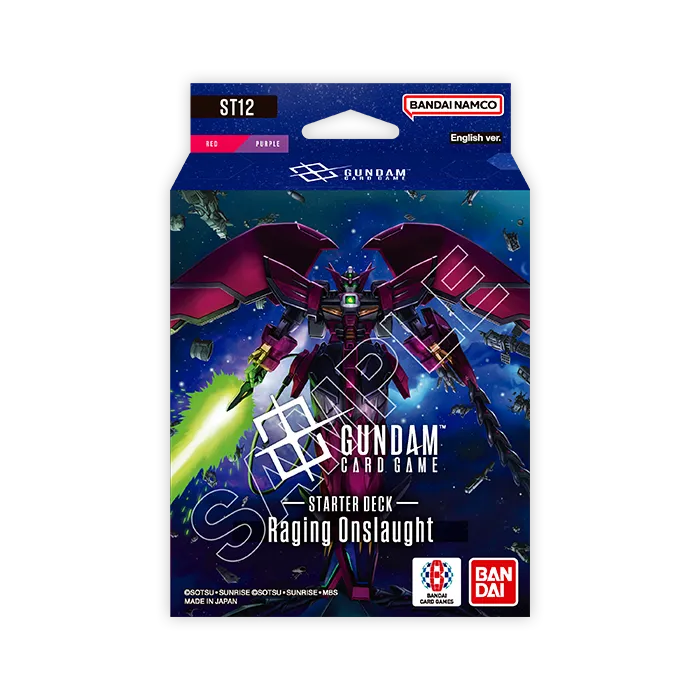 Gundam Card Game: Starter Deck Display- 12 Raging Onslaught [ST12]