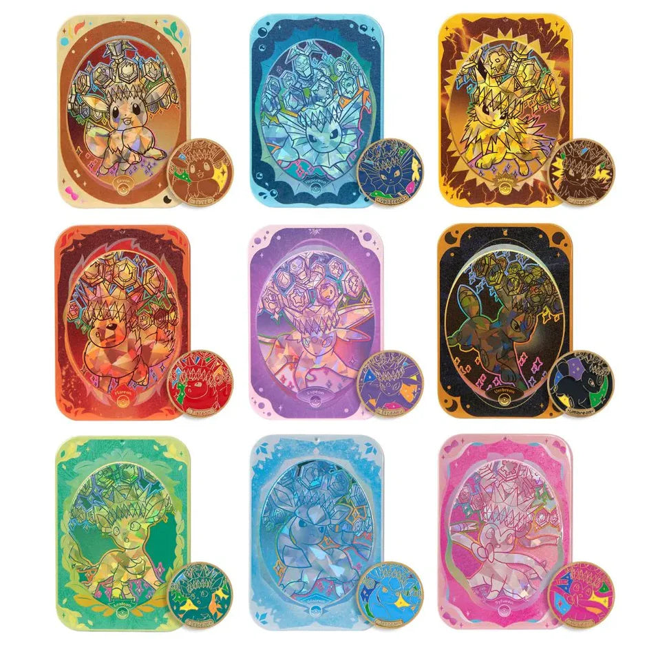 Simplified Chinese Pokemon Crystal Gathering Metal Tin Box