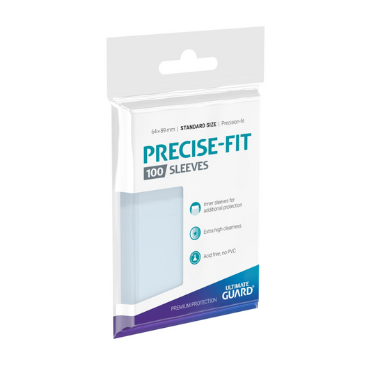 Ultimate Guard: Precise-Fit Sleeves Standard Size- Transparent (100)
