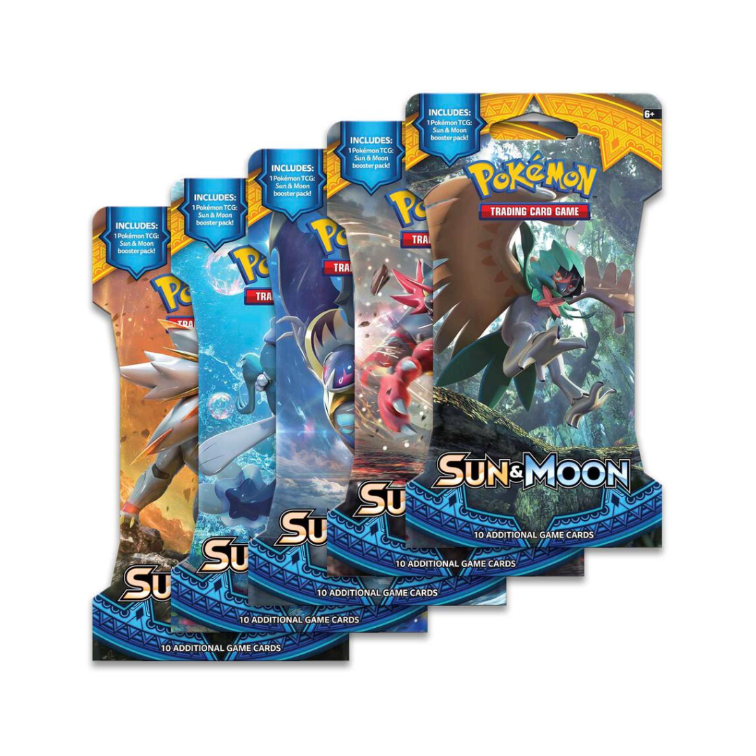 Sun & Moon Sleeved Booster Pack Bundle [Set of 5]