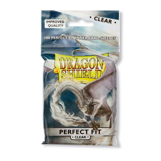Dragon Shield Sleeves: Perfect Fit Standard- Clear/Clear (100 ct.)
