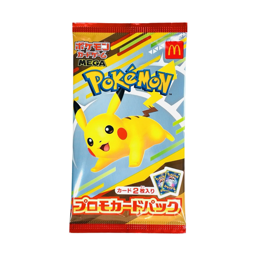 Japanese McDonald's 2025 Promo Pack [Pikachu 020/M-P + Random 1 McDonald's Promo]