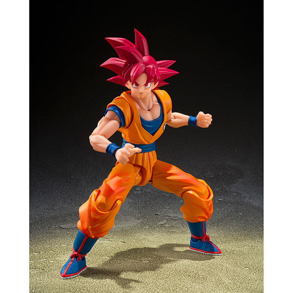 Dragon Ball Figure: Tamashii Nations S.H. Figuarts- Super Saiyan God Son Goku (God Aura)