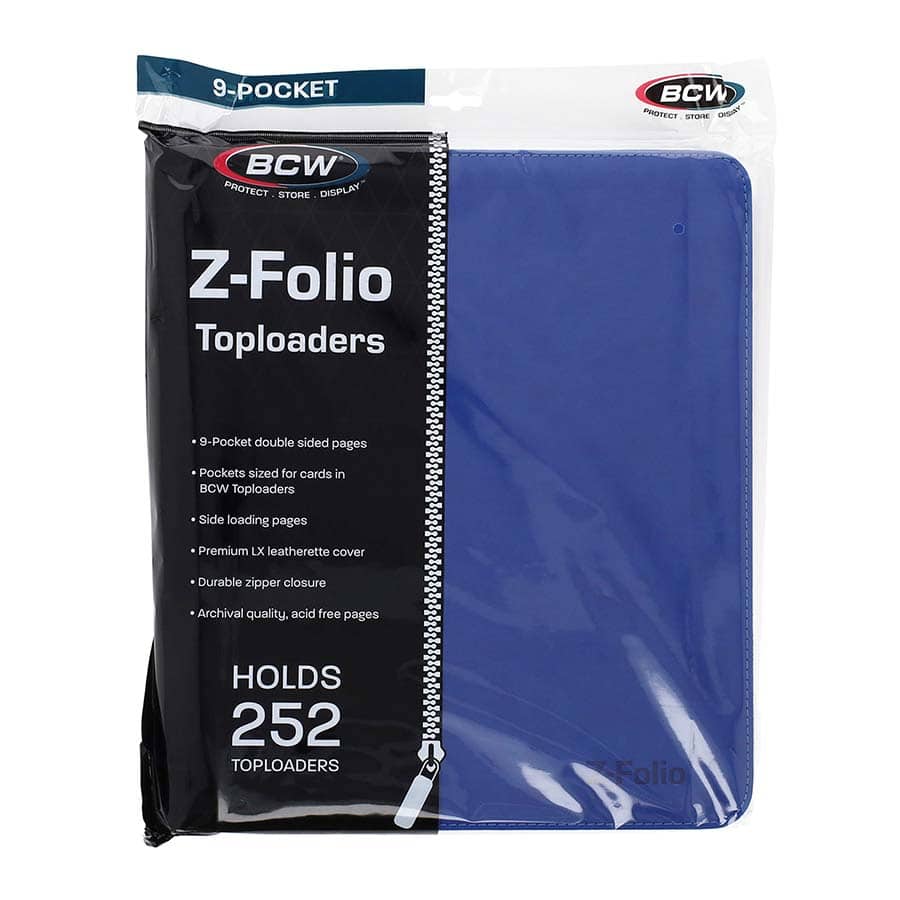 BCW SUPPLIES: Z-FOLIO Zippered LX Toploader Binder Holo Horse Games LLC BCW SUPPLIES: Z-FOLIO Zippered LX Toploader Binder Holo Horse Games LLC