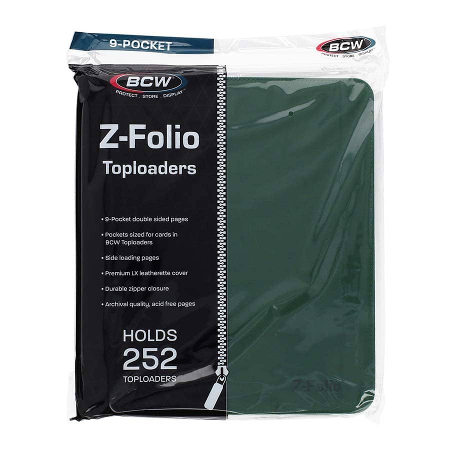 天FCLLABO BCW SUPPLIES: Z-FOLIO Zippered LX Toploader Binder – Holo Horse