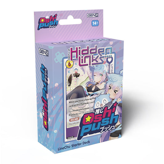Oshi Push TCG: Gen Two Hidden Links- Starter Deck Display (Linechu or Porcelain Maid)