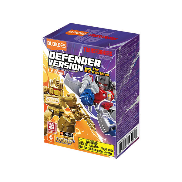 Transformers Blokees: 2-inch Defender Model Kit- DV02 The Overthrow