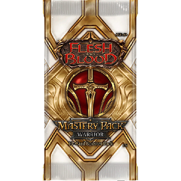 Flesh and Blood TCG: Mastery Pack Warrior Display (12 Packs)