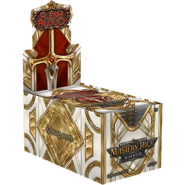 Flesh and Blood TCG: Mastery Pack Warrior Display (12 Packs)