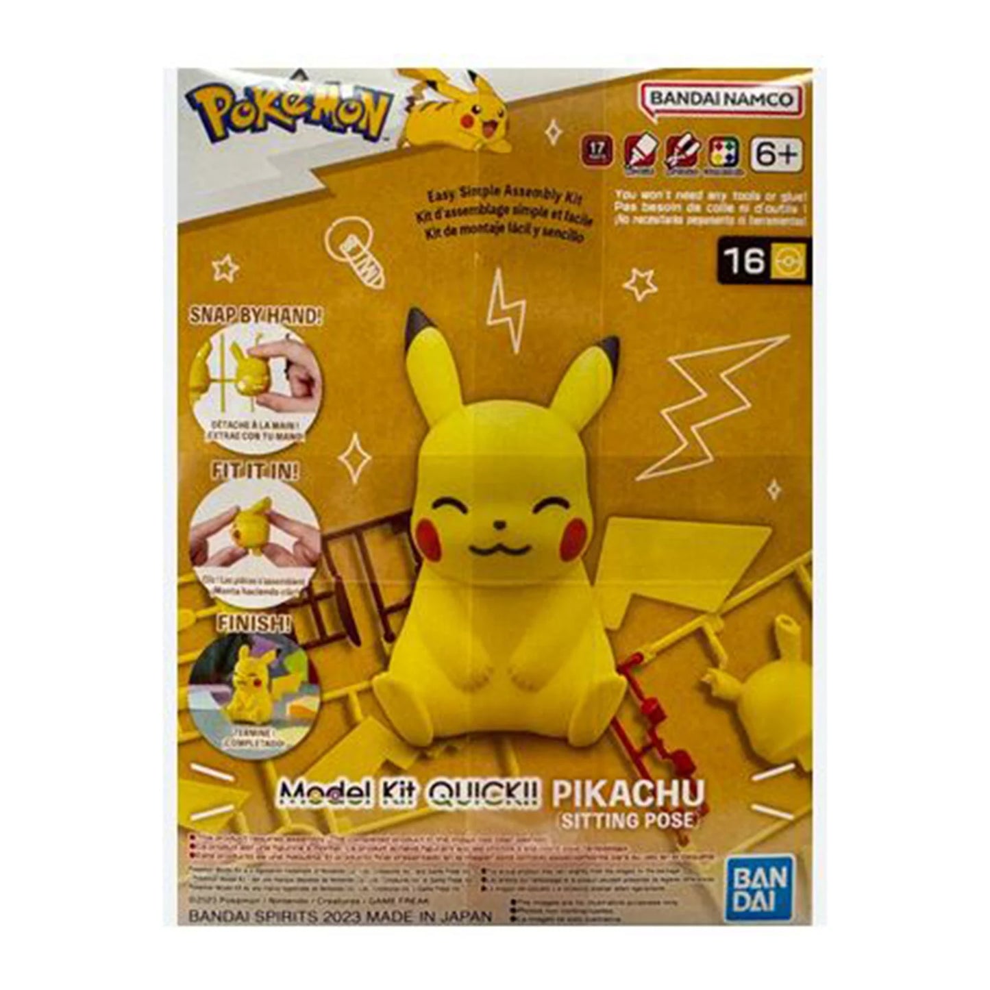 Pokémon Model Kit QUICK!! 16 PIKACHU(SITTING POSE)