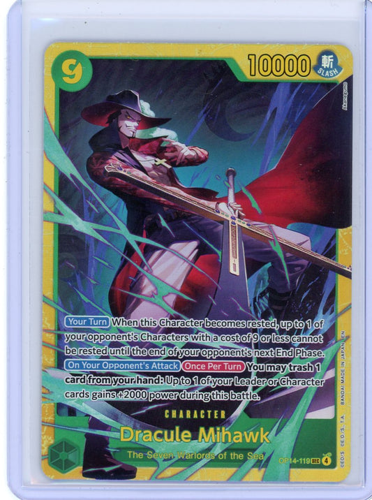 Dracule Mihawk - OP14-119 - The Azure Sea's Seven