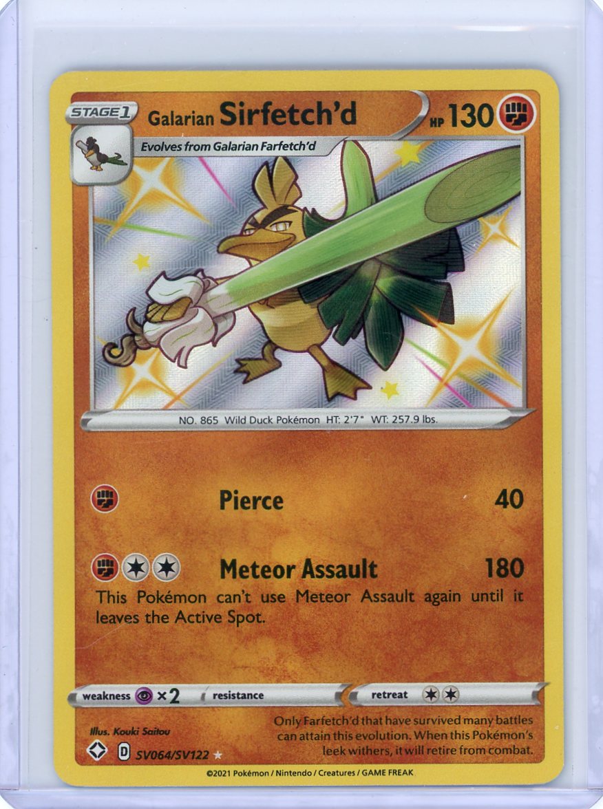 Galarian Sirfetch'd -SV64/SV122- Shining Fates: Shiny Vault