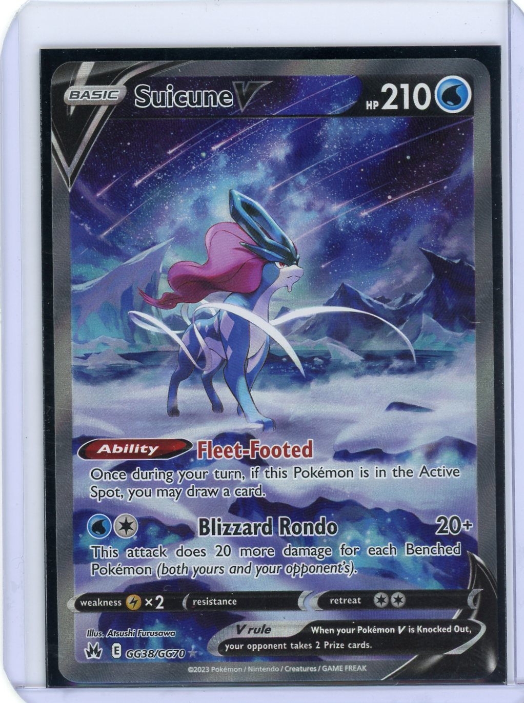Suicune V - Crown Zenith: Galarian Gallery - GG38/GG70