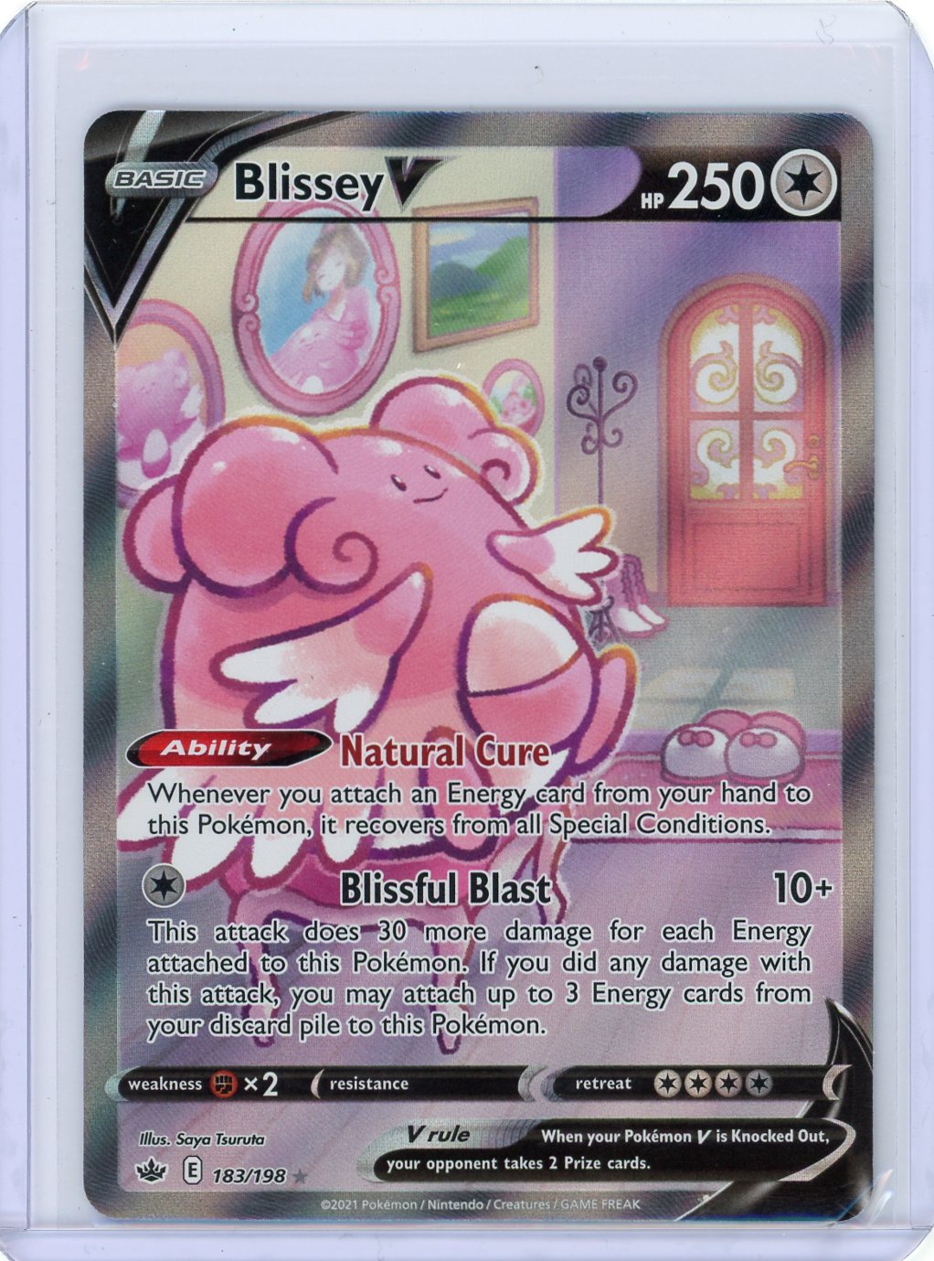 Blissey V (Alternate Full Art) - SWSH06: Chilling Reign