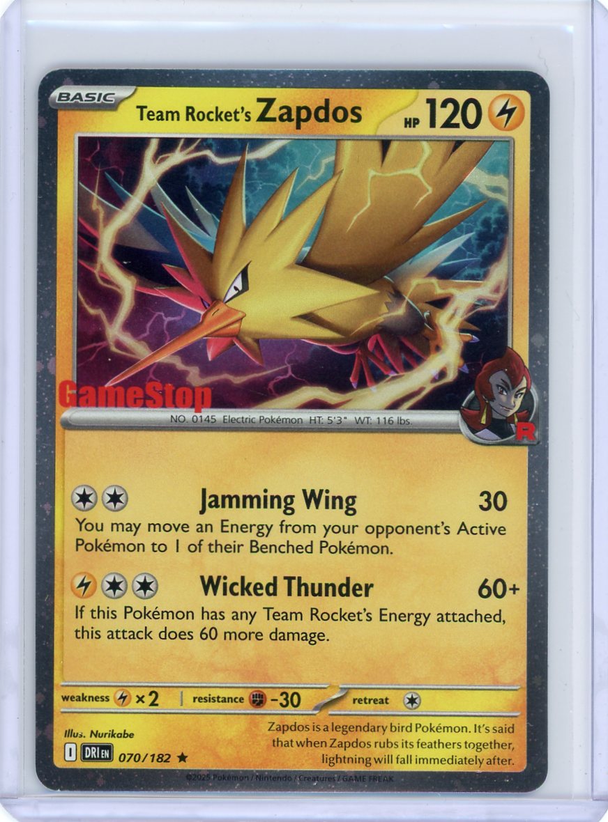 Team Rocket's Zapdos (Gamestop Exclusive)