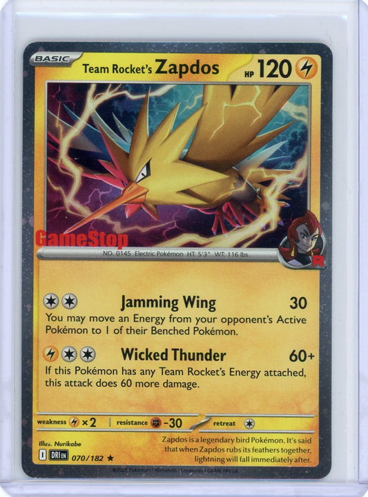 Team Rocket's Zapdos (Gamestop Exclusive)