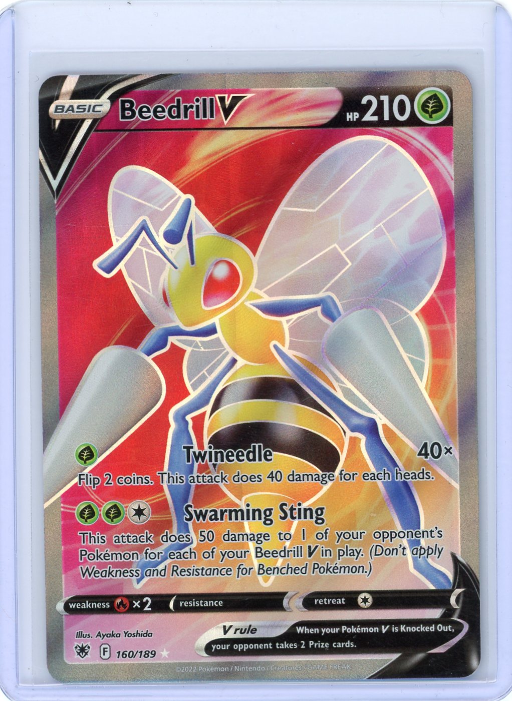 Beedrill V (Full Art) - SWSH10: Astral Radiance 160/189