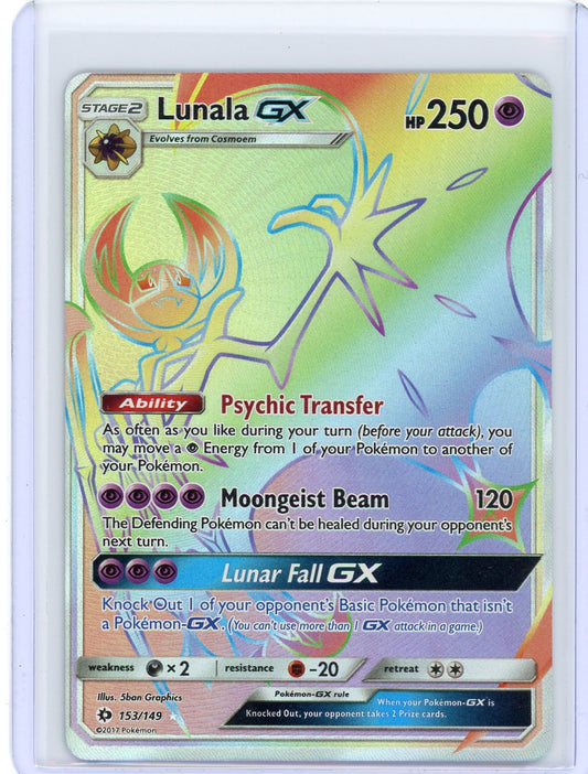 Lunala GX (Secret) - SM Base Set 153/149