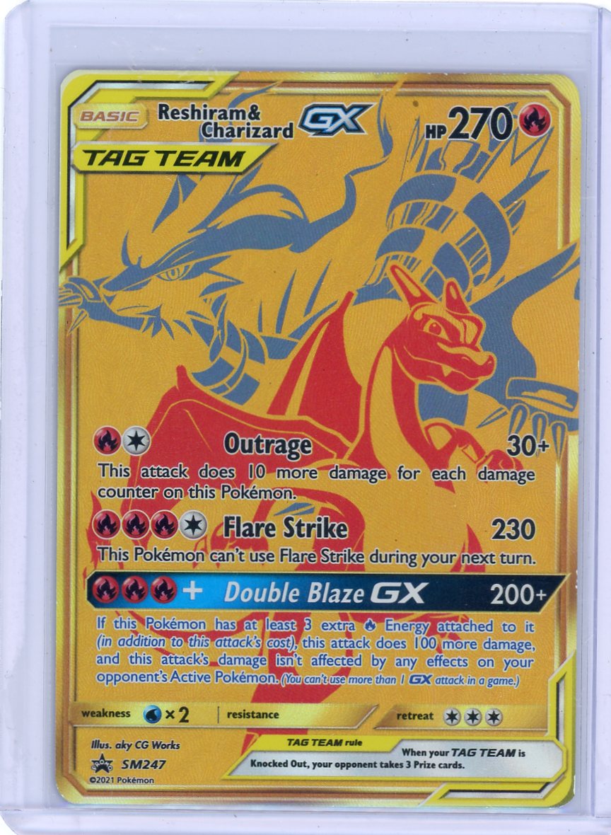 Reshiram & Charizard GX - (SM247) - SM Promos -