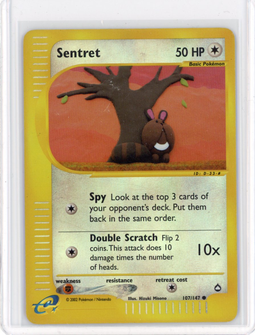 Sentret - Aquapolis Reverse Holo #107 [DMG] – Holo Horse Games LLC