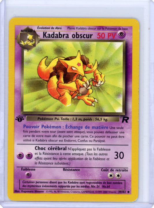 Dark Kadabra Obscur Team Rocket French 39/82 1st Edition